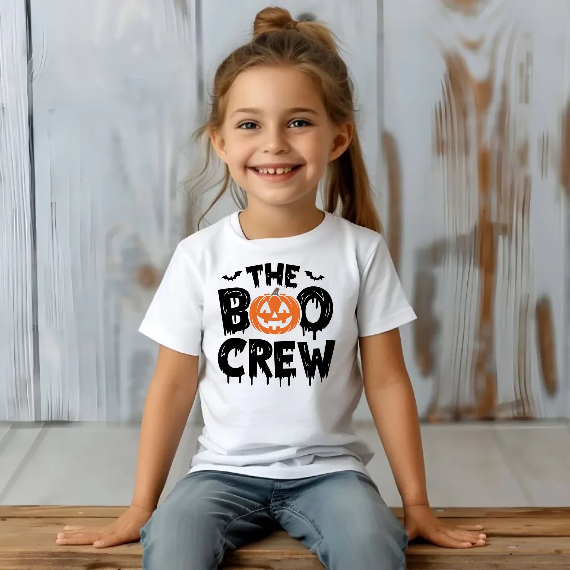 Koszulka dziecięca na Halloween - The Boo Crew HL12 - StoryCups.pl