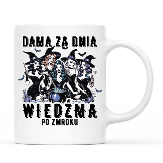 Kubek - Dama za dnia wiedźma po zmroku HL16 - StoryCups.pl