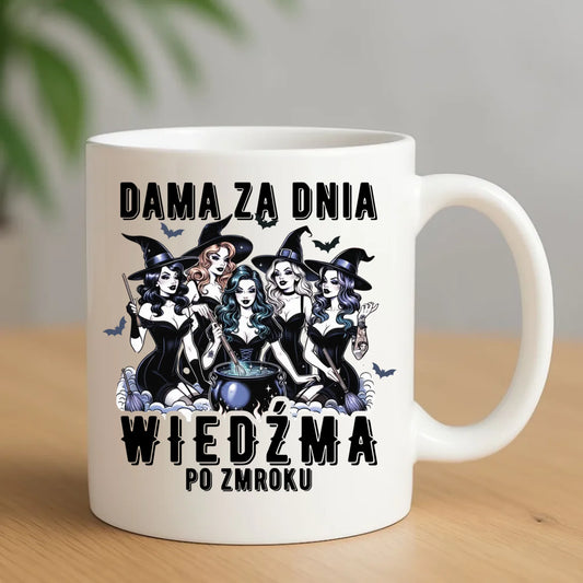 Kubek - Dama za dnia wiedźma po zmroku HL16 - StoryCups.pl