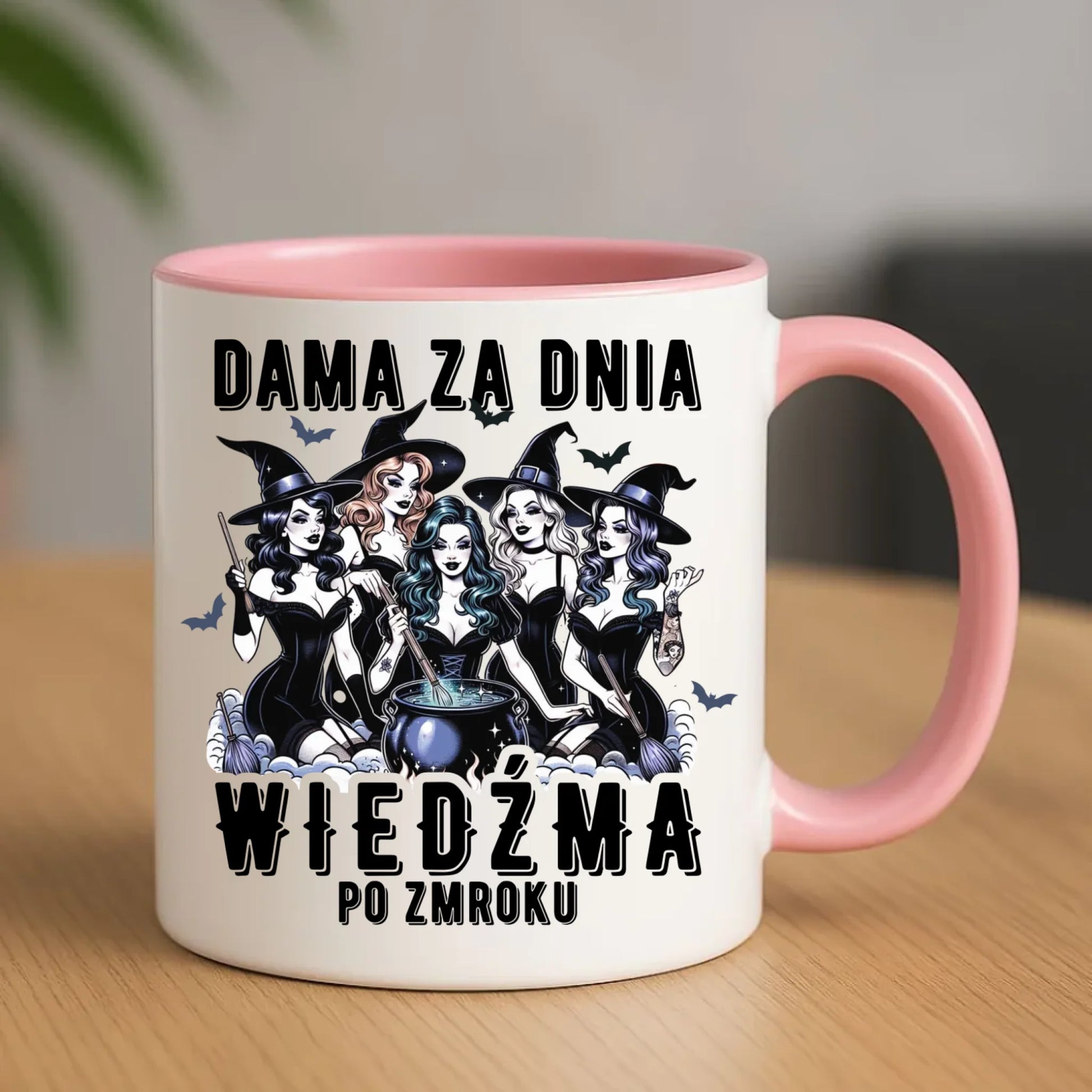 Kubek - Dama za dnia wiedźma po zmroku HL16 - StoryCups.pl
