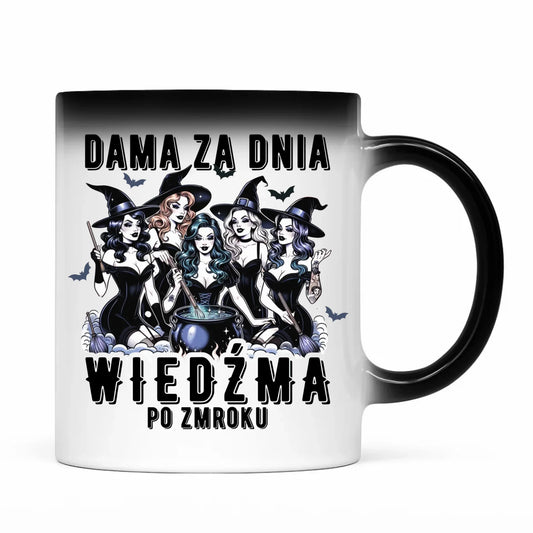 Kubek magiczny - Dama za dnia wiedźma po zmroku HL16 - StoryCups.pl