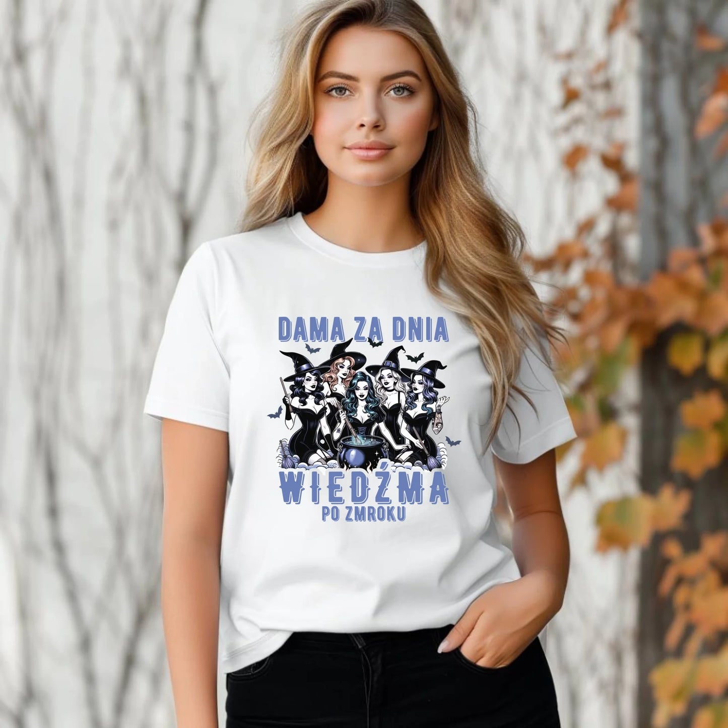Koszulka damska - Dama za dnia wiedźma po zmroku HL16