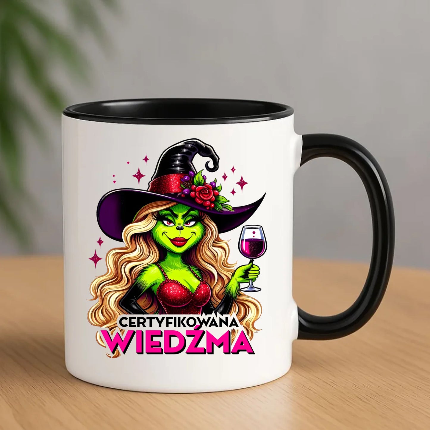 Kubek - Certyfikowana wiedźma - śmieszny HL13 - StoryCups.pl