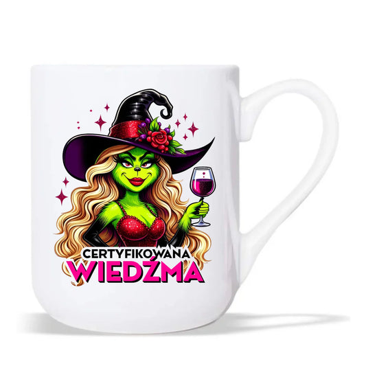 Kubek elegant - Certyfikowana wiedźma - śmieszny HL13 - StoryCups.pl