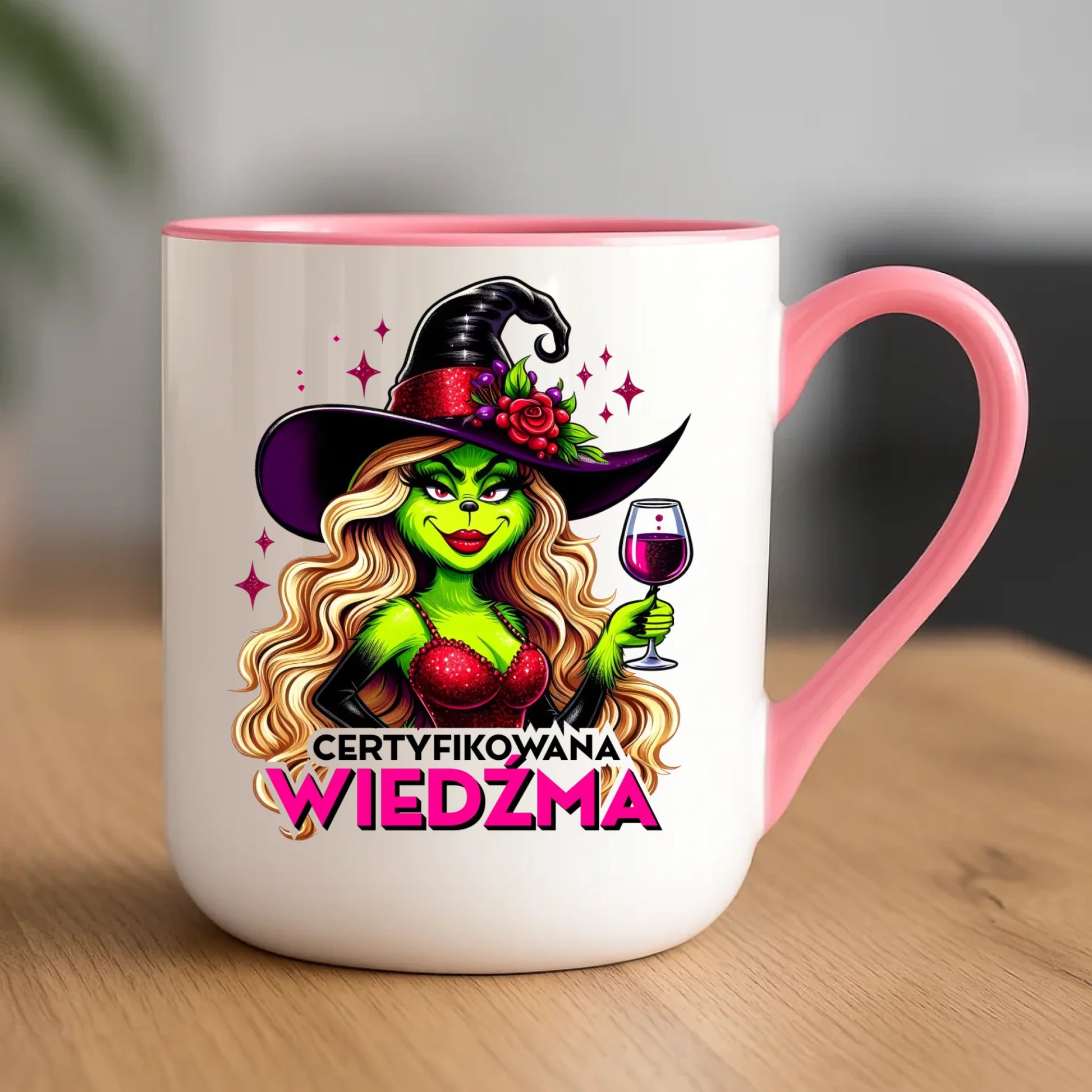 Kubek elegant - Certyfikowana wiedźma - śmieszny HL13 - StoryCups.pl