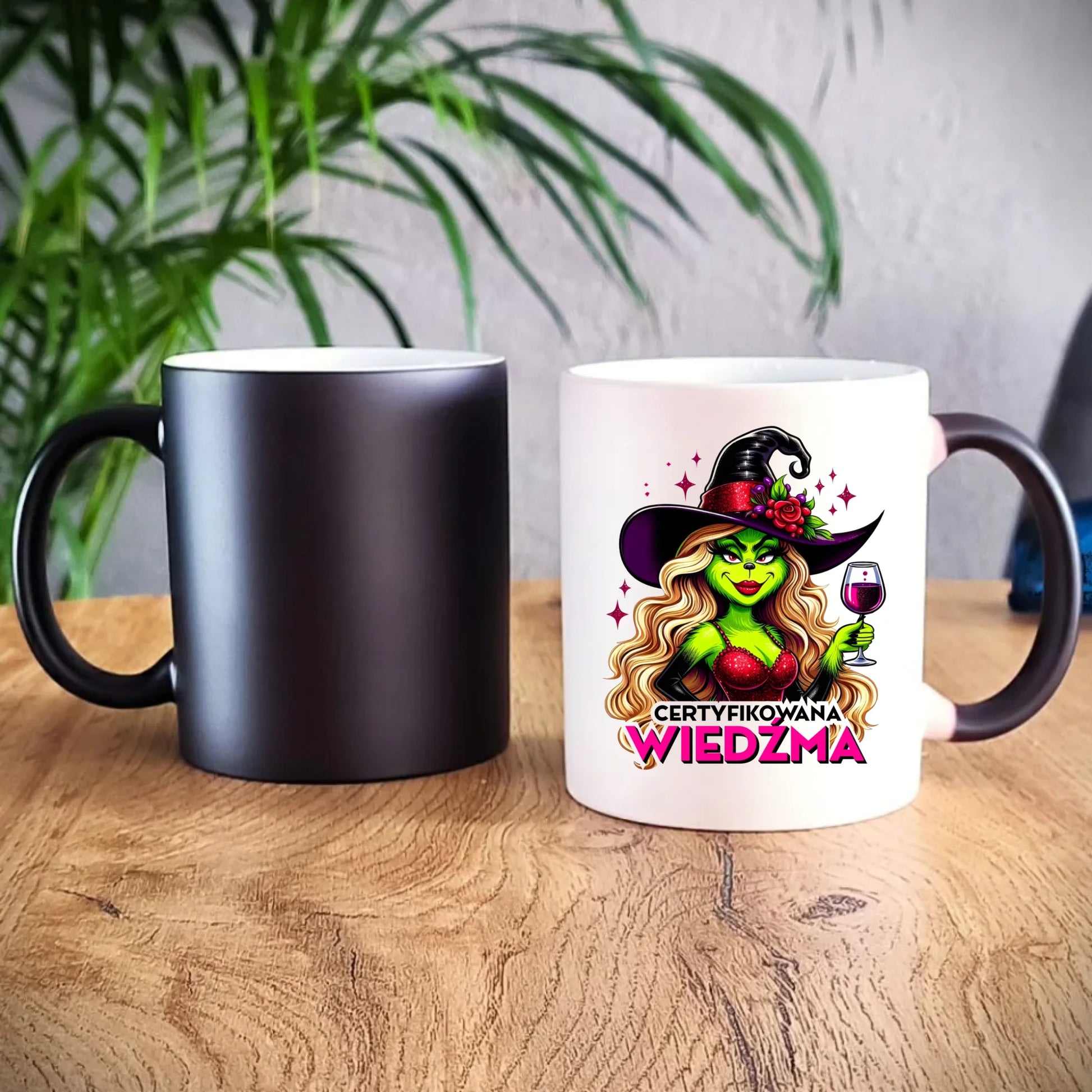 Kubek magiczny - Certyfikowana wiedźma - śmieszny HL13 - StoryCups.pl