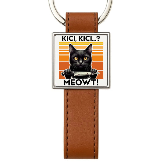 Brelok - Kot z nożem - Kici, kici... MEOWT! HL17 - StoryCups.pl