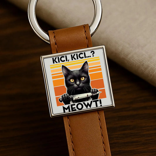 Brelok - Kot z nożem - Kici, kici... MEOWT! HL17 - StoryCups.pl