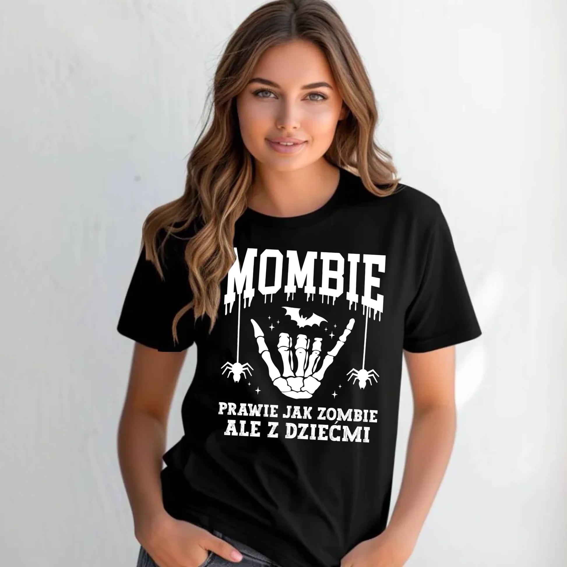 Koszulka damska dla mamy - Mombie - zombie z dziećmi HL18 - StoryCups.pl