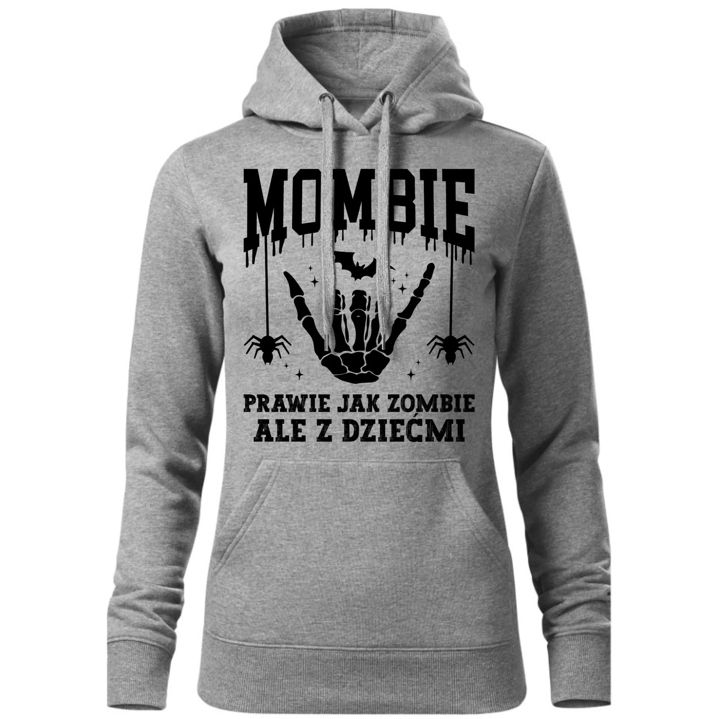 Bluza damska z kapturem dla mamy - Mombie - zombie z dziećmi HL18 - StoryCups.pl