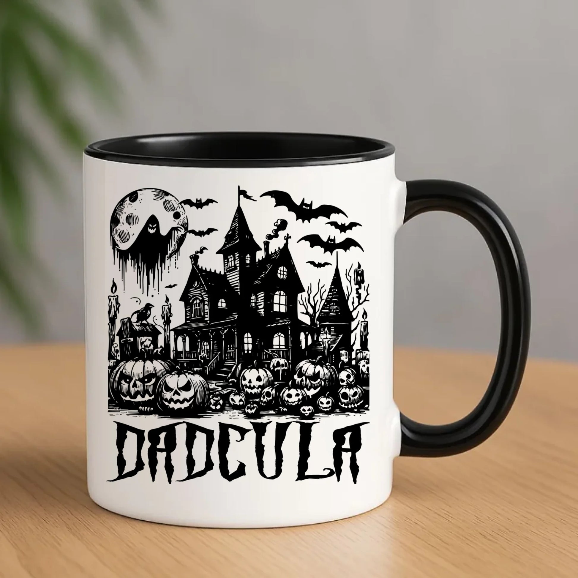 Kubek halloweenowy dla taty - Upiorny dom - Dadcula HL19 - StoryCups.pl