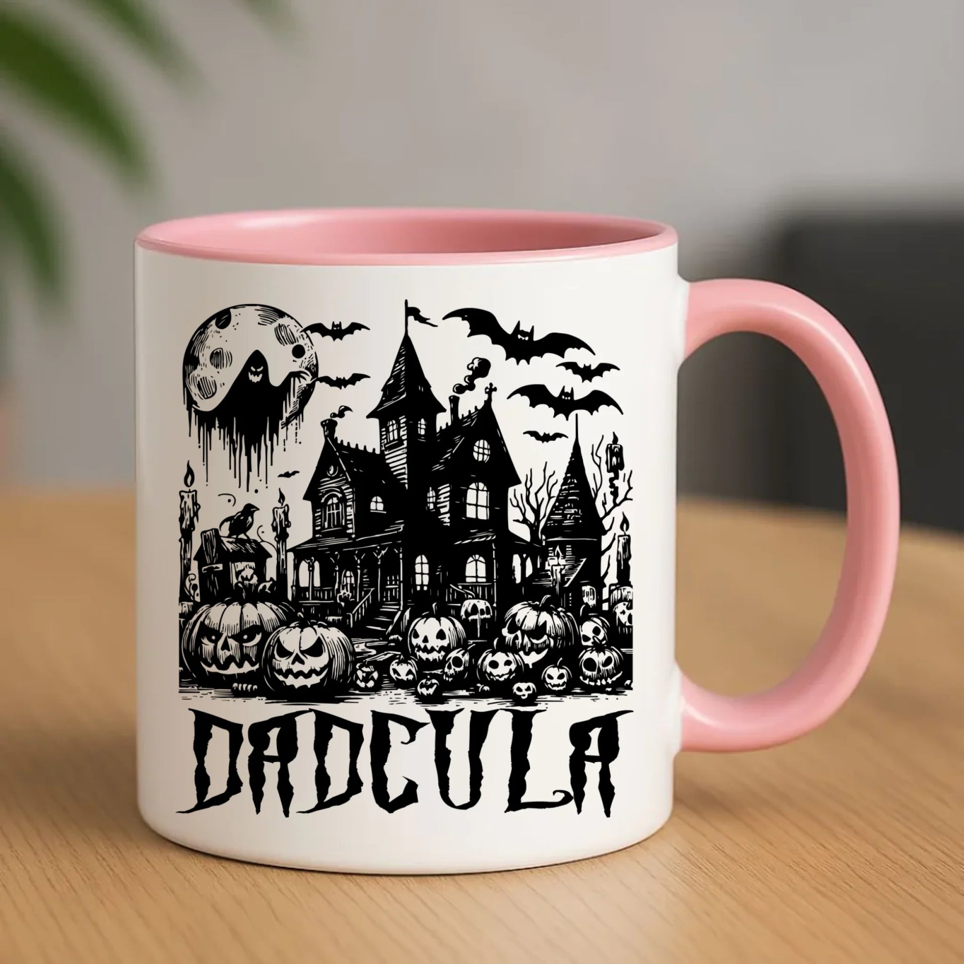 Kubek halloweenowy dla taty - Upiorny dom - Dadcula HL19 - StoryCups.pl