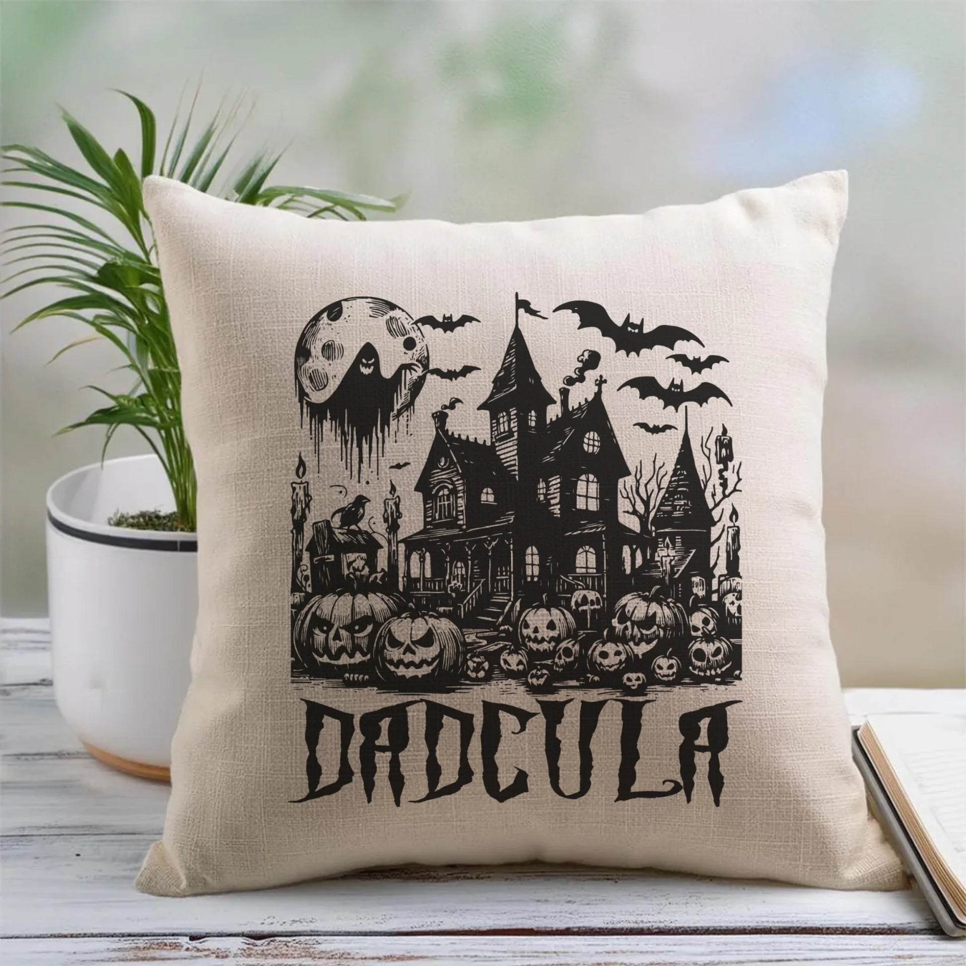 Poduszka halloweenowa dla taty - Upiorny dom - Dadcula HL19 - StoryCups.pl
