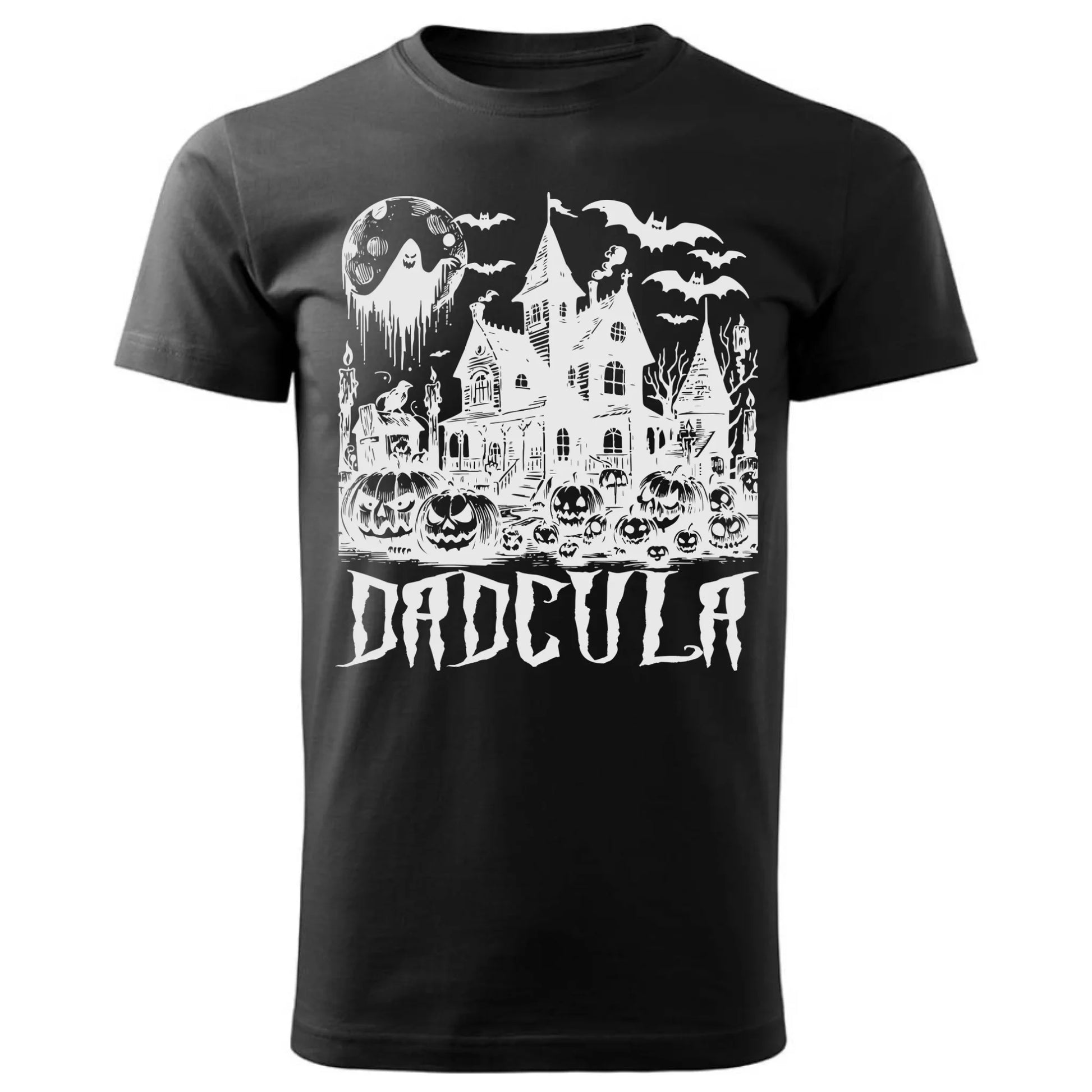Koszulka męska halloweenowa dla taty - Upiorny dom - Dadcula HL19 - StoryCups.pl