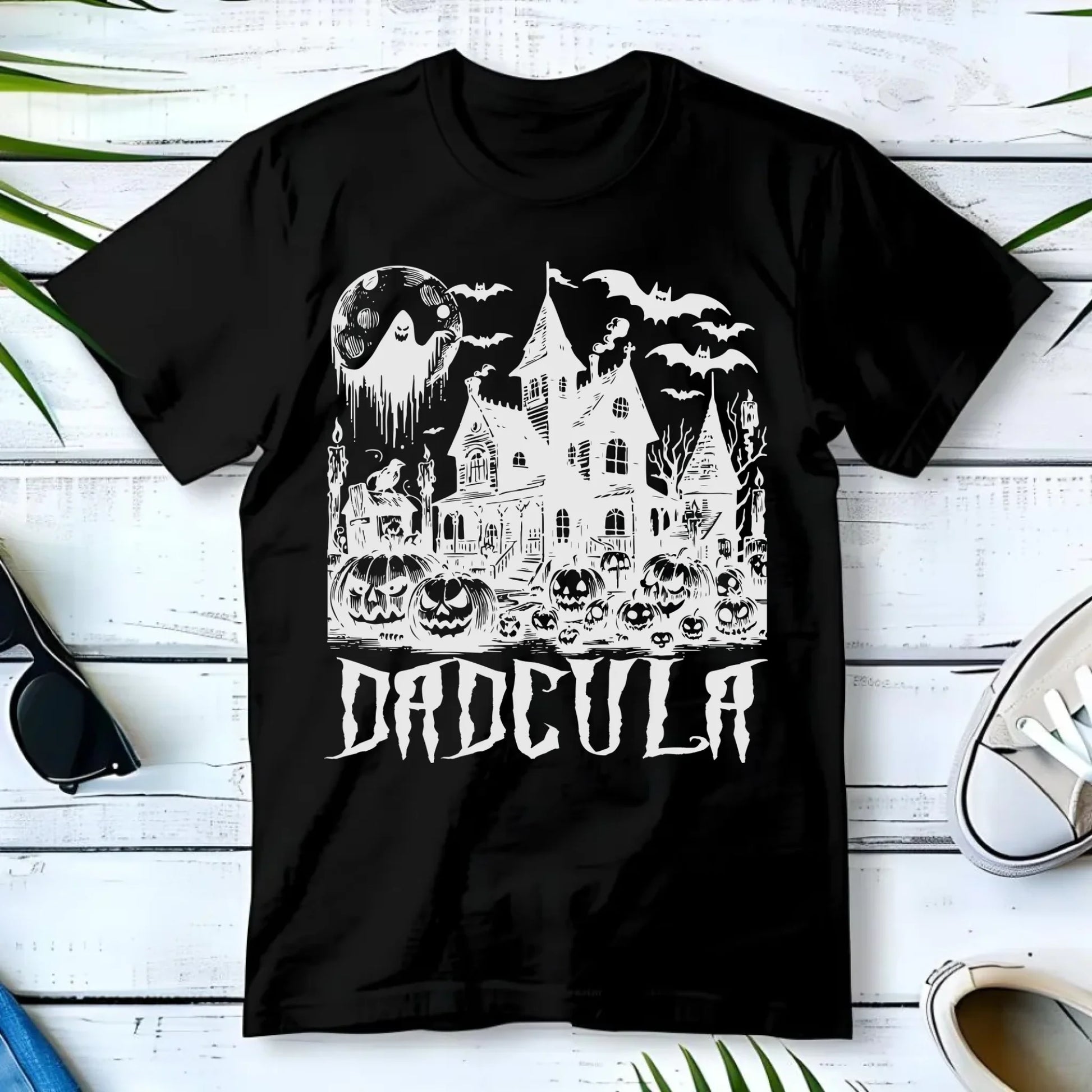 Koszulka męska halloweenowa dla taty - Upiorny dom - Dadcula HL19 - StoryCups.pl