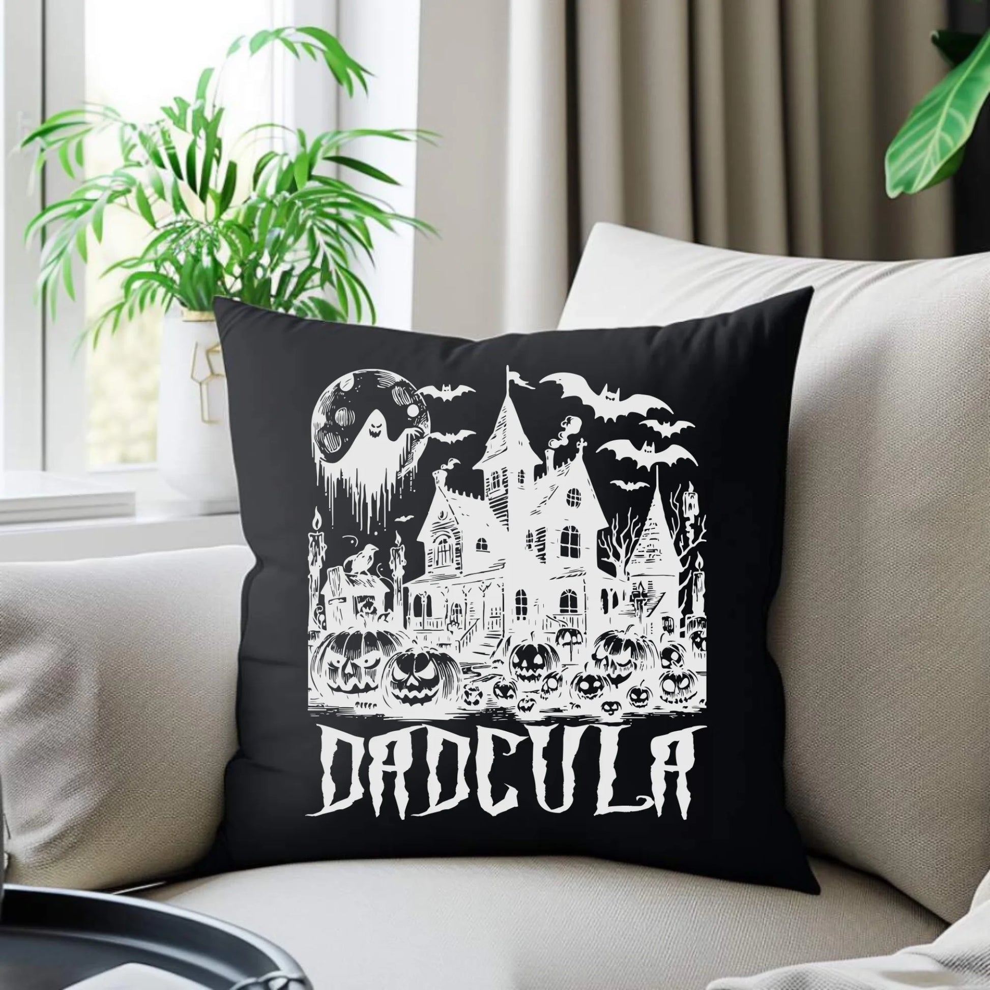 Poduszka dekoracyjna na Halloween dla taty - Upiorny dom - Dadcula HL19 - StoryCups.pl