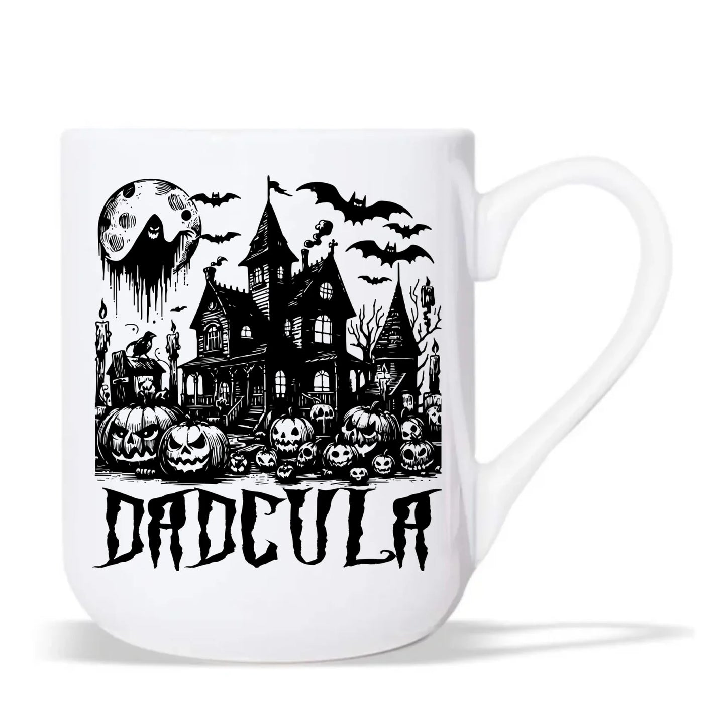 Kubek elegant halloweenowy dla taty - Upiorny dom - Dadcula HL19 - StoryCups.pl