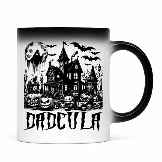 Kubek magiczny na Halloween dla taty - Upiorny dom - Dadcula HL19 - StoryCups.pl