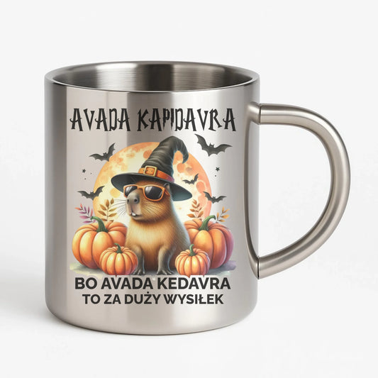 Kubek metalowy na halloween - Kapibara - Avada Kapidavra HL21 - StoryCups.pl