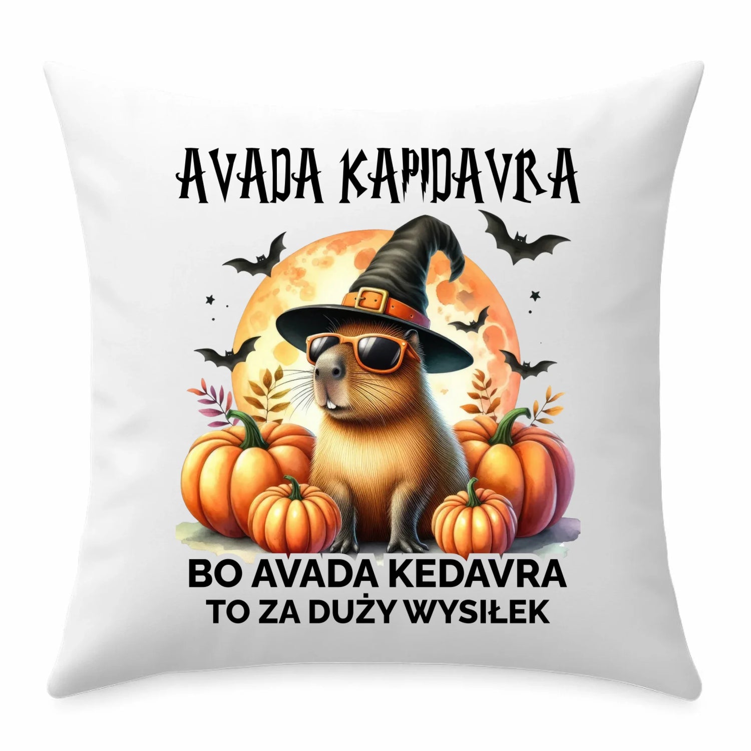 Poduszka halloweenowa - Kapibara - Avada Kapidavra HL21 - StoryCups.pl