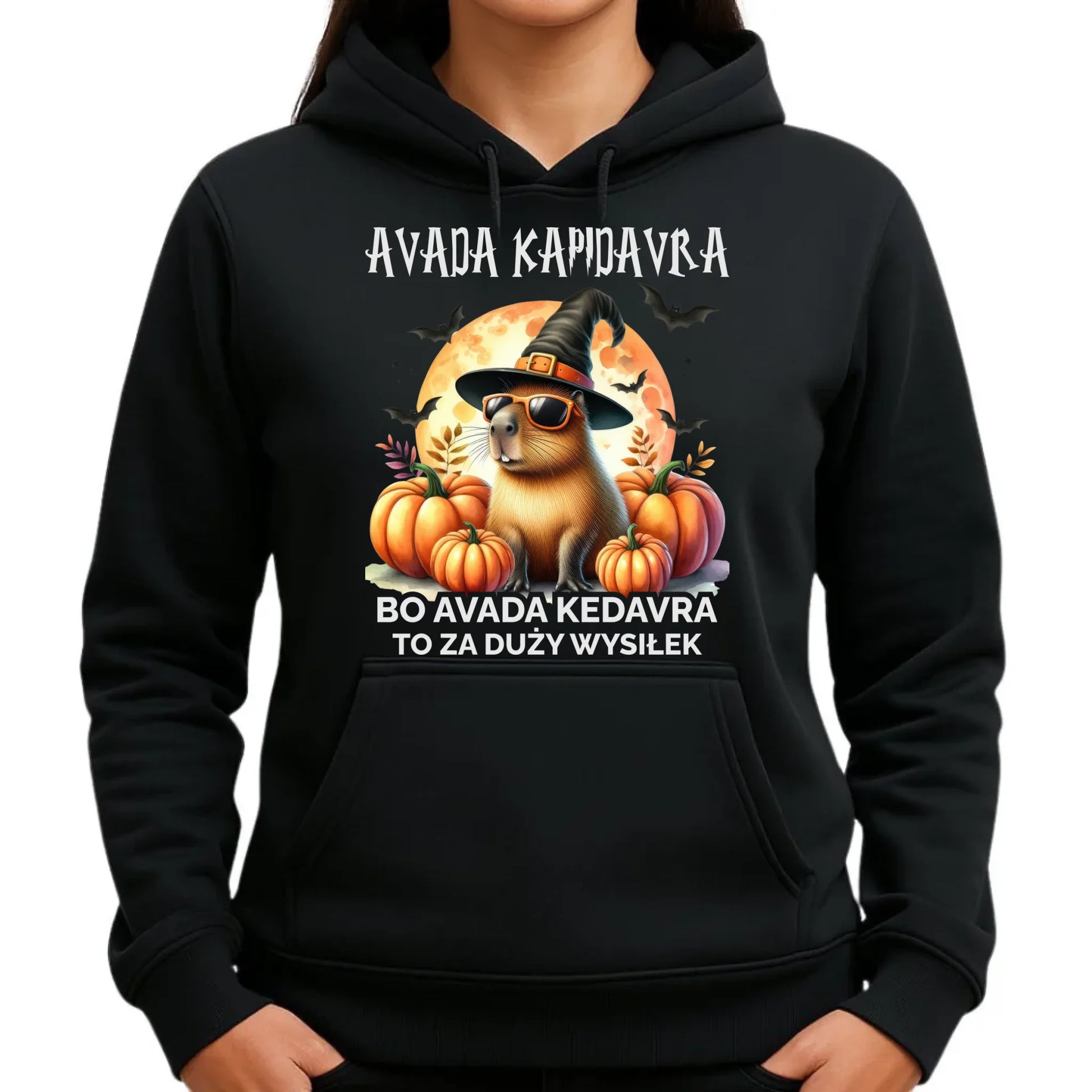 Bluza damska z kapturem halloweenowa - Kapibara - Avada Kapidavra HL21 - StoryCups.pl