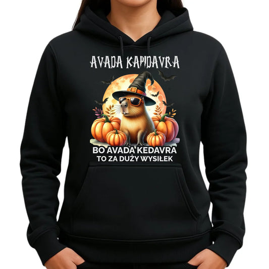 Bluza damska z kapturem halloweenowa - Kapibara - Avada Kapidavra HL21 - StoryCups.pl