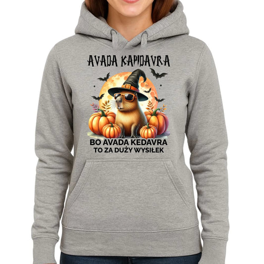 Bluza damska z kapturem halloweenowa - Kapibara - Avada Kapidavra HL21 - StoryCups.pl