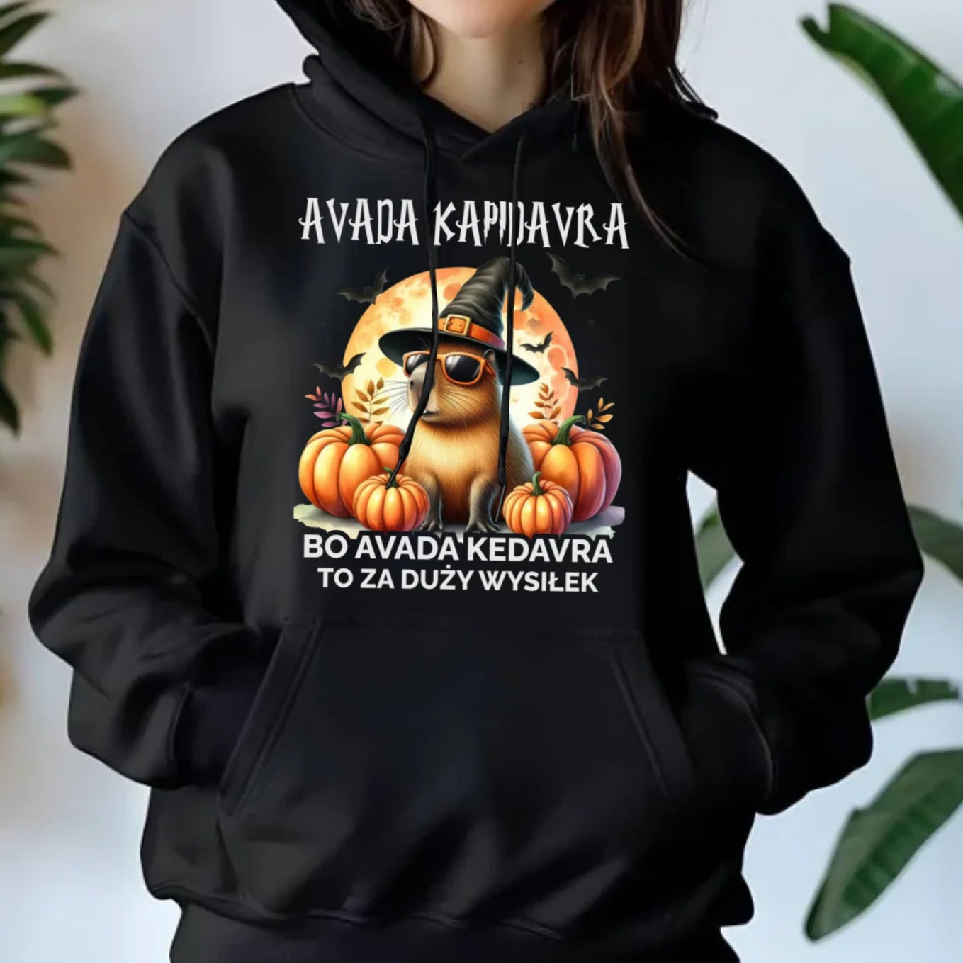 Bluza damska z kapturem halloweenowa - Kapibara - Avada Kapidavra HL21 - StoryCups.pl