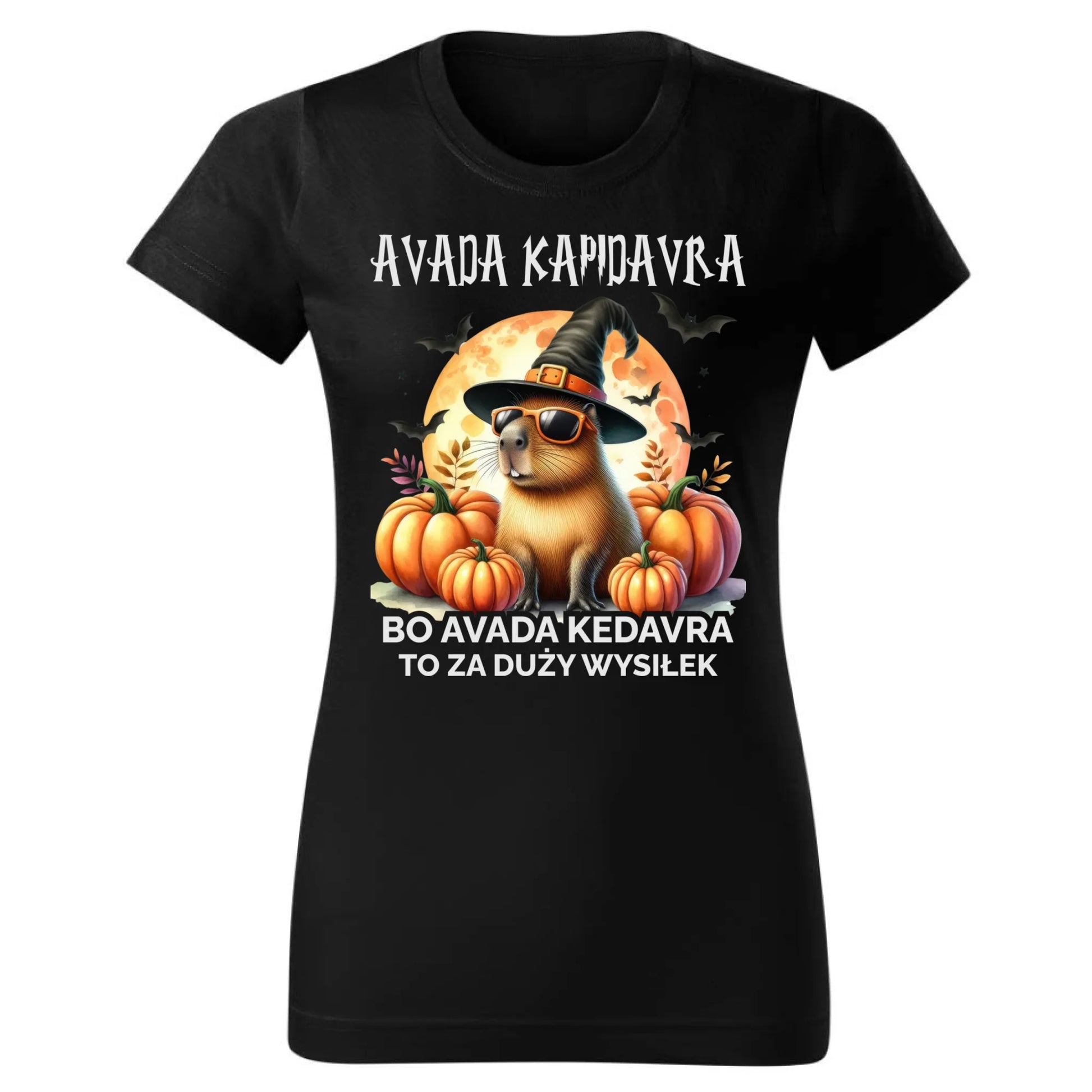 Koszulka damska halloweenowa - Kapibara - Avada Kapidavra HL21 - StoryCups.pl