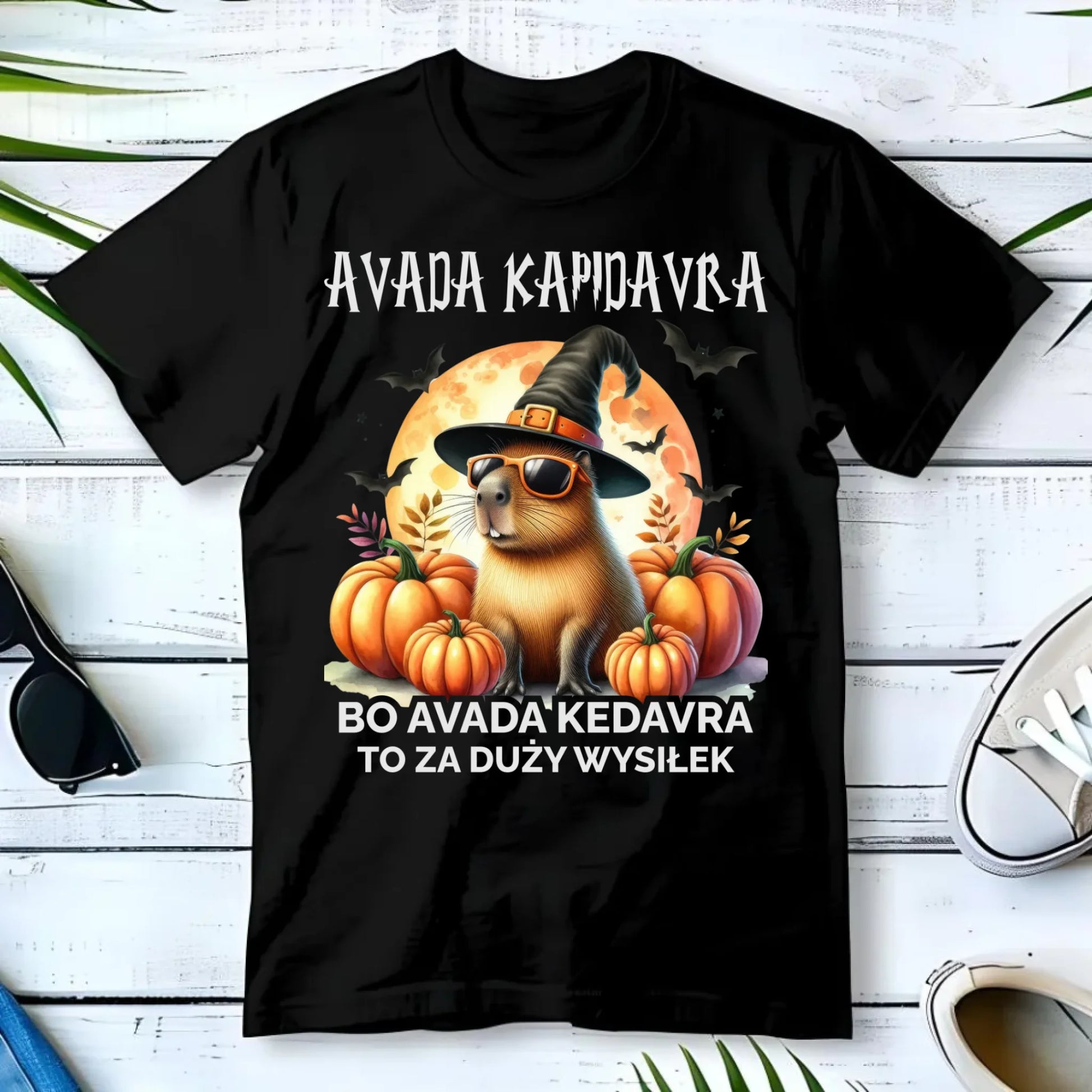 Koszulka męska halloweenowa - Kapibara - Avada Kapidavra HL21 - StoryCups.pl