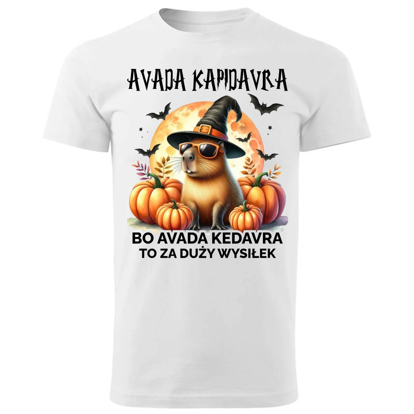 Koszulka męska halloweenowa - Kapibara - Avada Kapidavra HL21 - StoryCups.pl