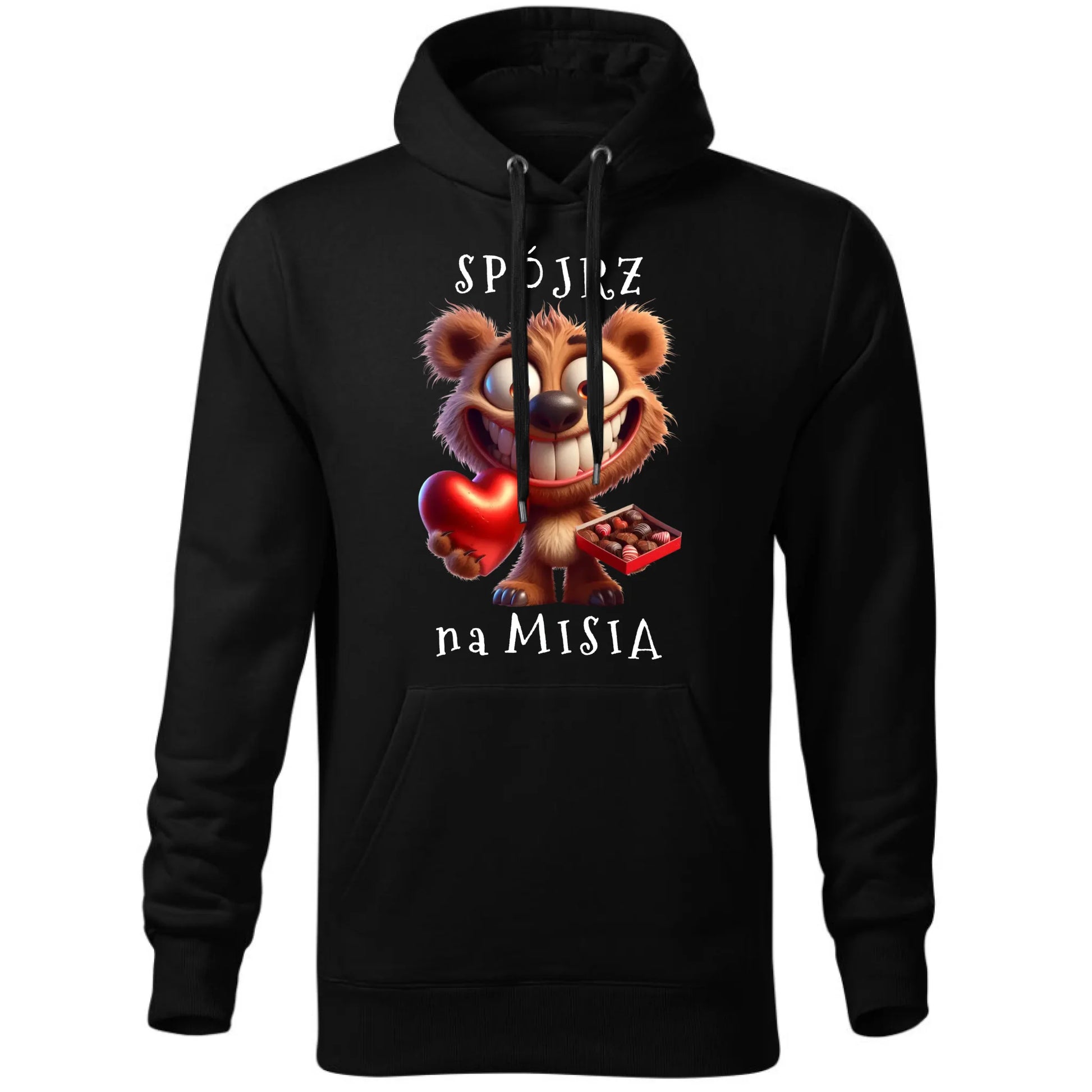 Bluza męska z kapturem - Spójrz na Misia W31 - StoryCups.pl