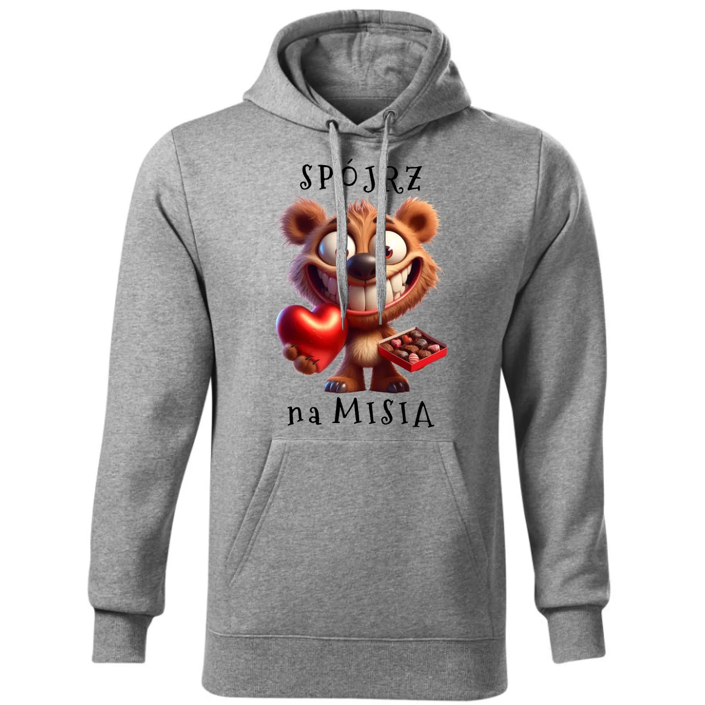 Bluza męska z kapturem - Spójrz na Misia W31 - StoryCups.pl