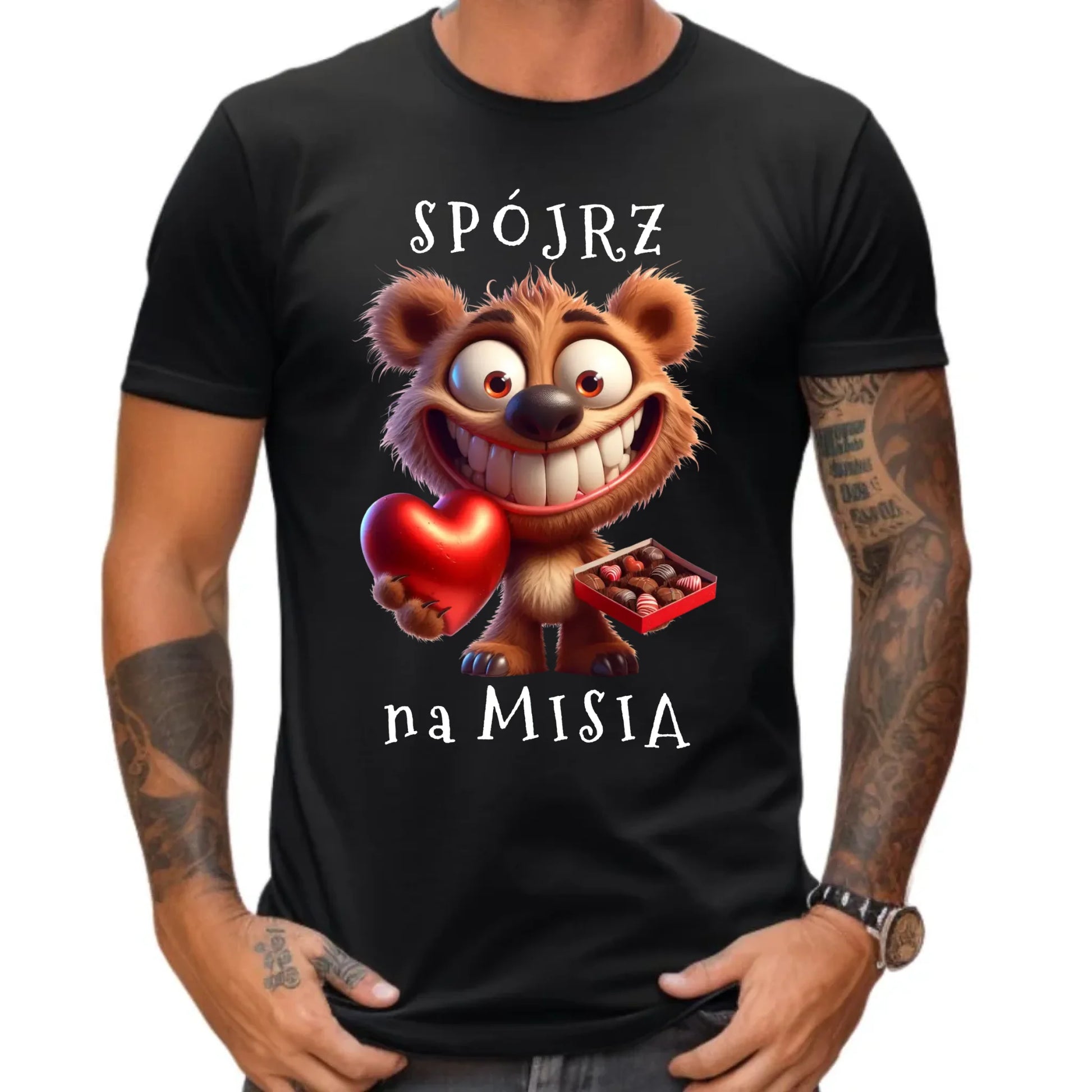 Koszulka męska - Spójrz na Misia W31 - StoryCups.pl