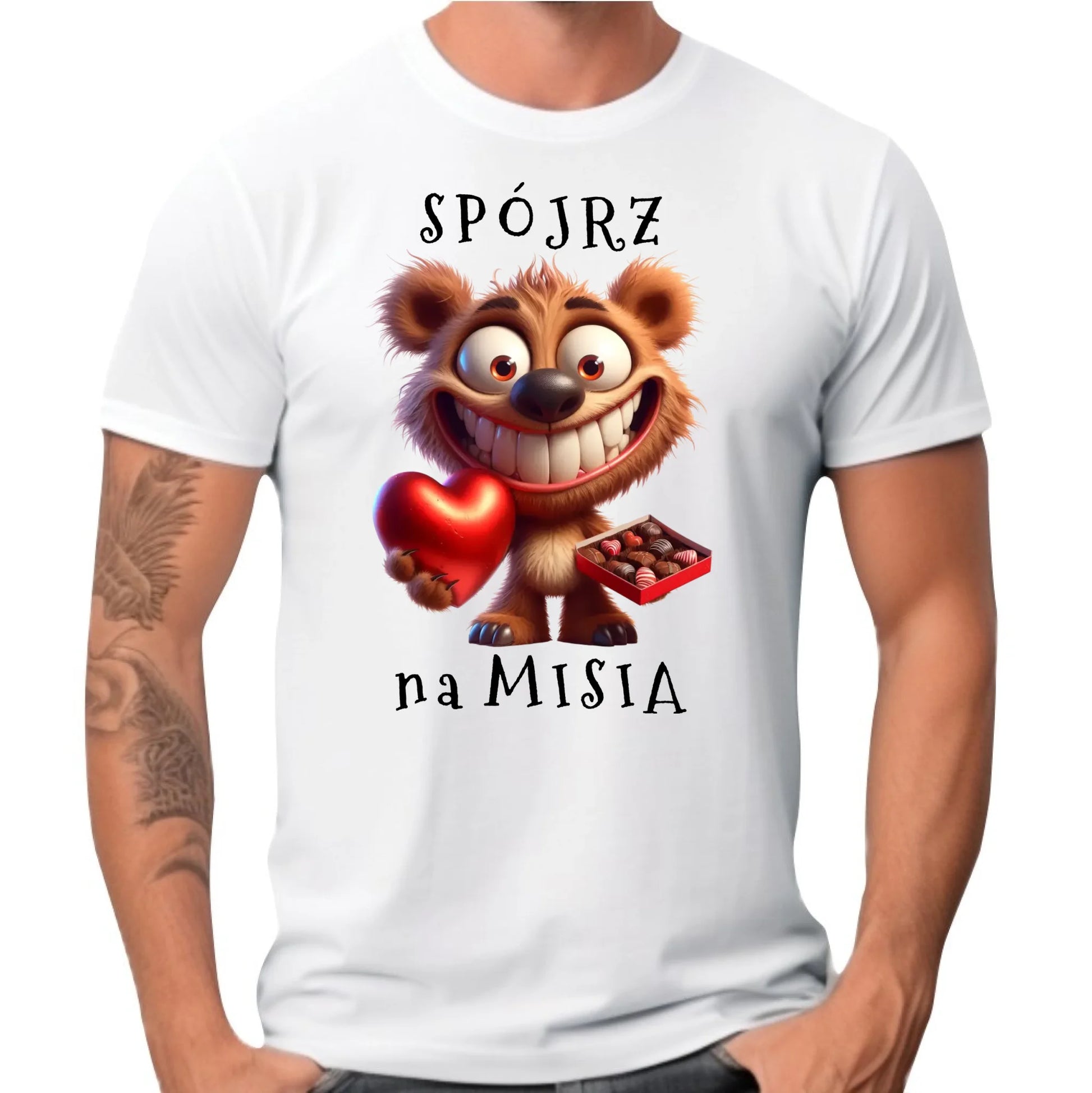 Koszulka męska - Spójrz na Misia W31 - StoryCups.pl