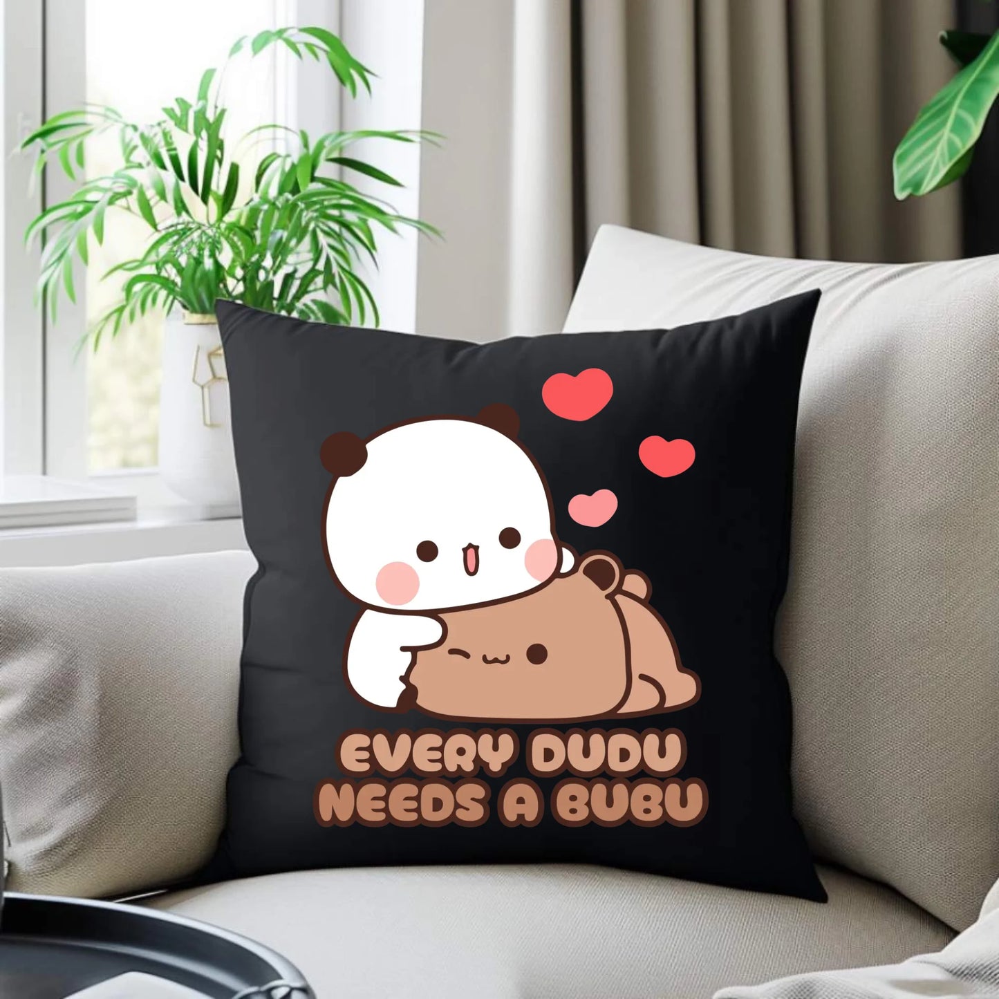 Poduszka dekoracyjna dla par - Every Dudu needs a Bubu W32 - StoryCups.pl