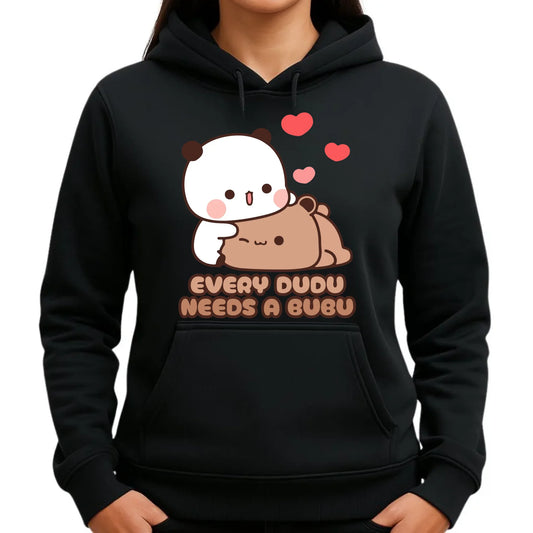 Bluza damska z kapturem - Every Dudu needs a Bubu W32 - StoryCups.pl