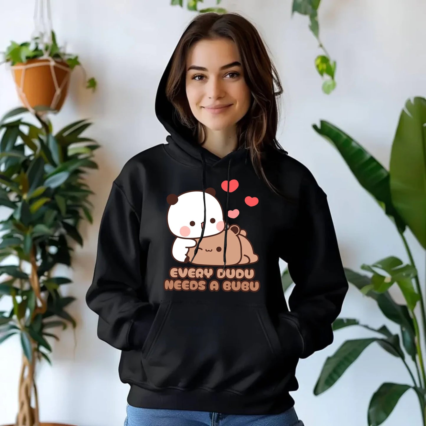 Bluza damska z kapturem - Every Dudu needs a Bubu W32 - StoryCups.pl