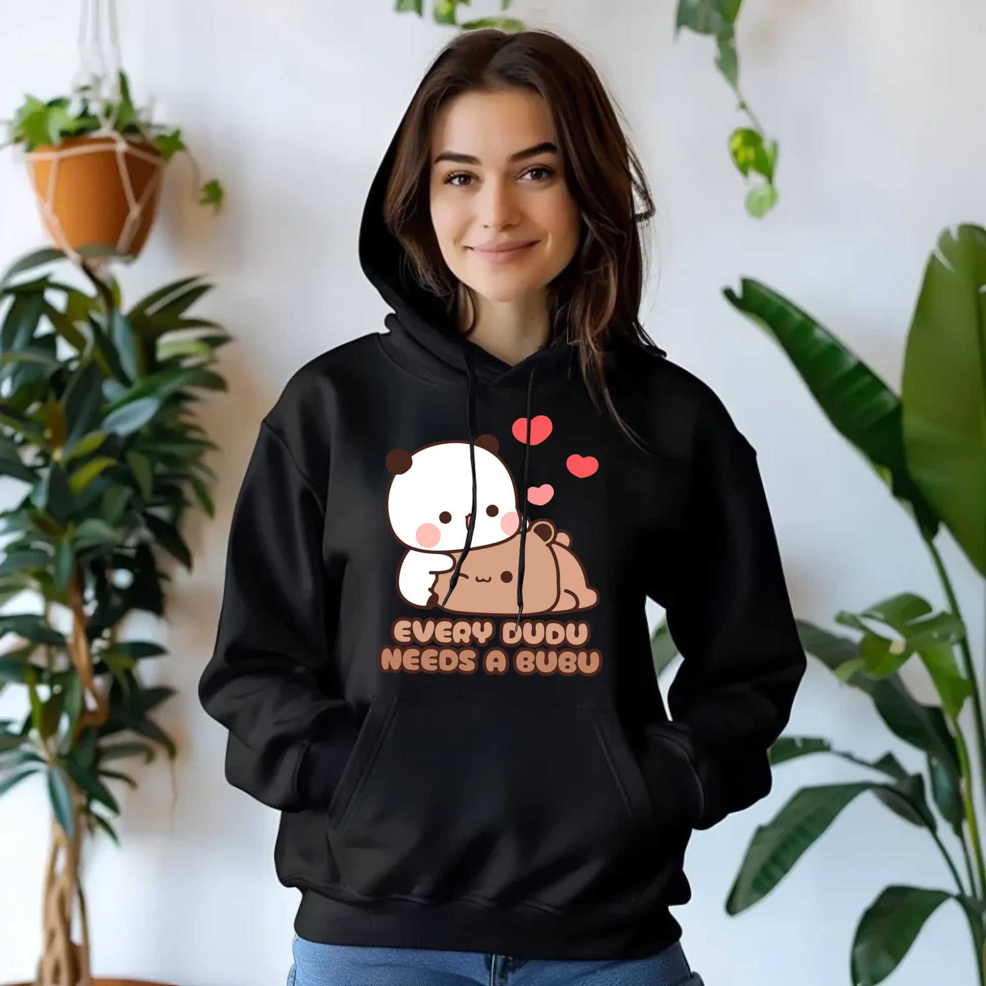 Bluza damska z kapturem - Every Dudu needs a Bubu W32 - StoryCups.pl