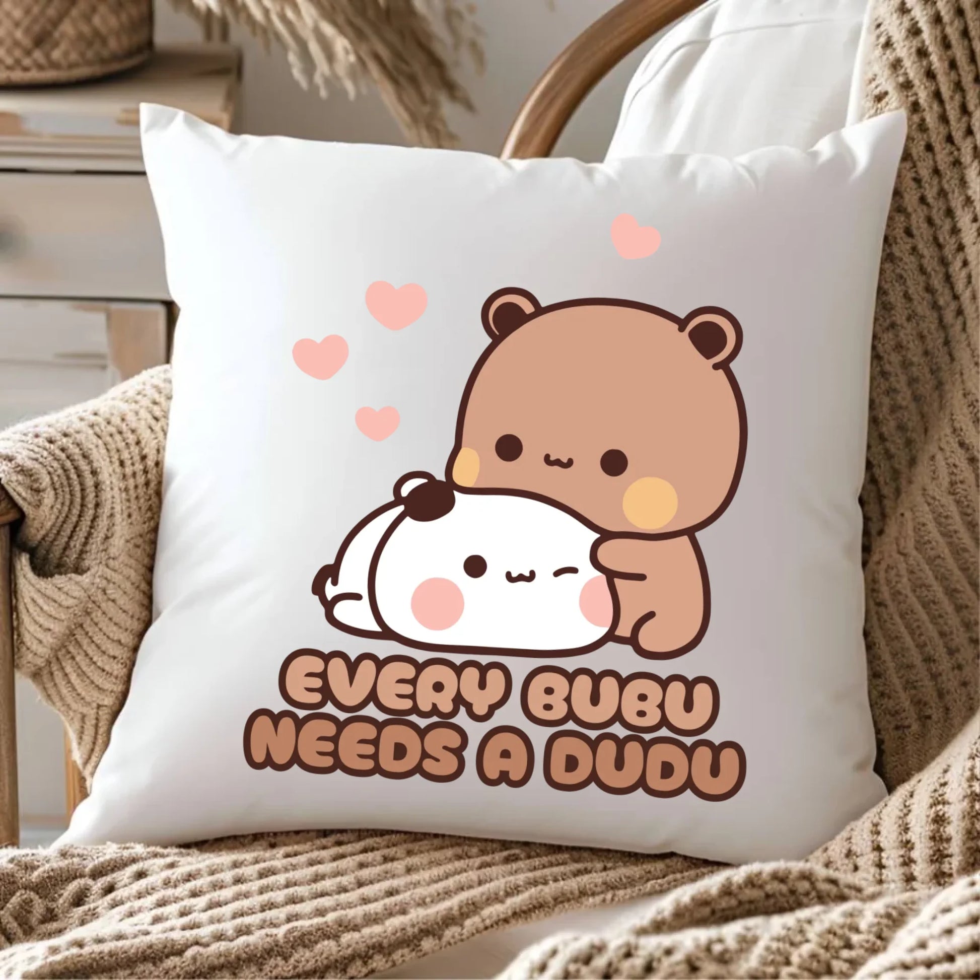 Poduszka dla par - Every Bubu needs a Dudu W33 - StoryCups.pl