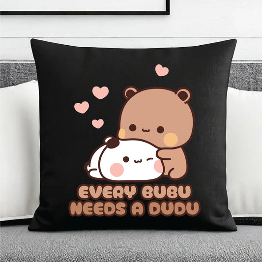 Poduszka dekoracyjna dla par - Every Bubu needs a Dudu W33 - StoryCups.pl