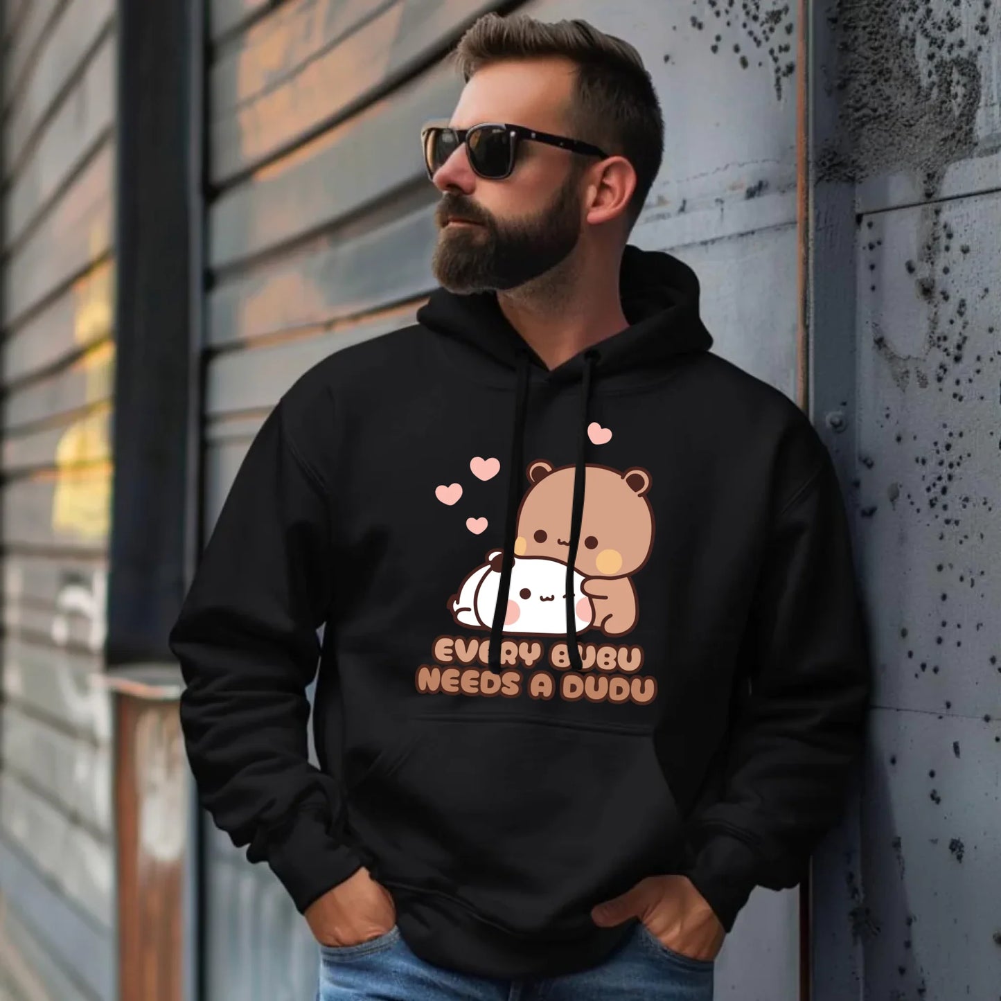 Bluza męska z kapturem - Every Bubu needs a Dudu W33 - StoryCups.pl