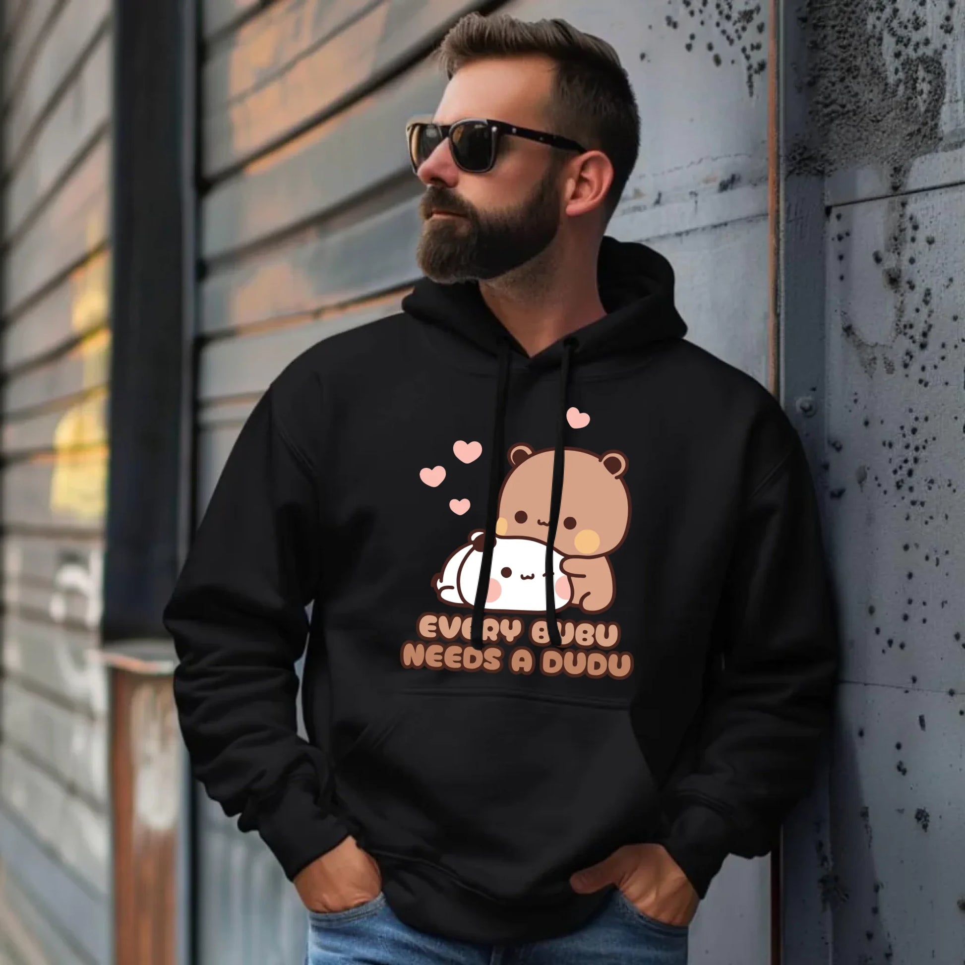 Bluza męska z kapturem - Every Bubu needs a Dudu W33 - StoryCups.pl