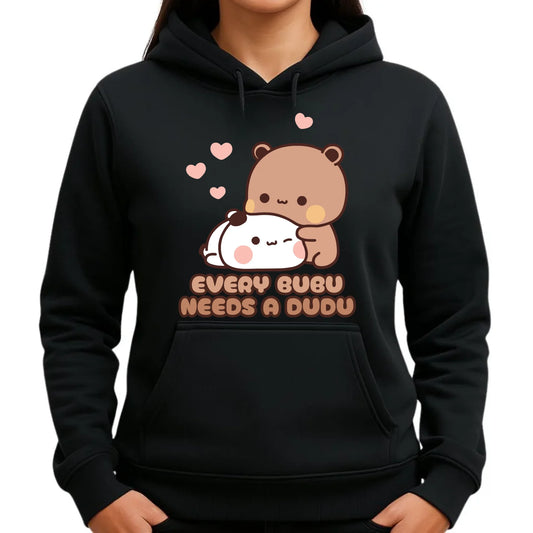 Bluza damska z kapturem - Every Bubu needs a Dudu W33 - StoryCups.pl
