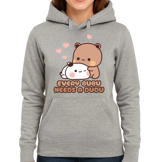 Bluza damska z kapturem - Every Bubu needs a Dudu W33 - StoryCups.pl