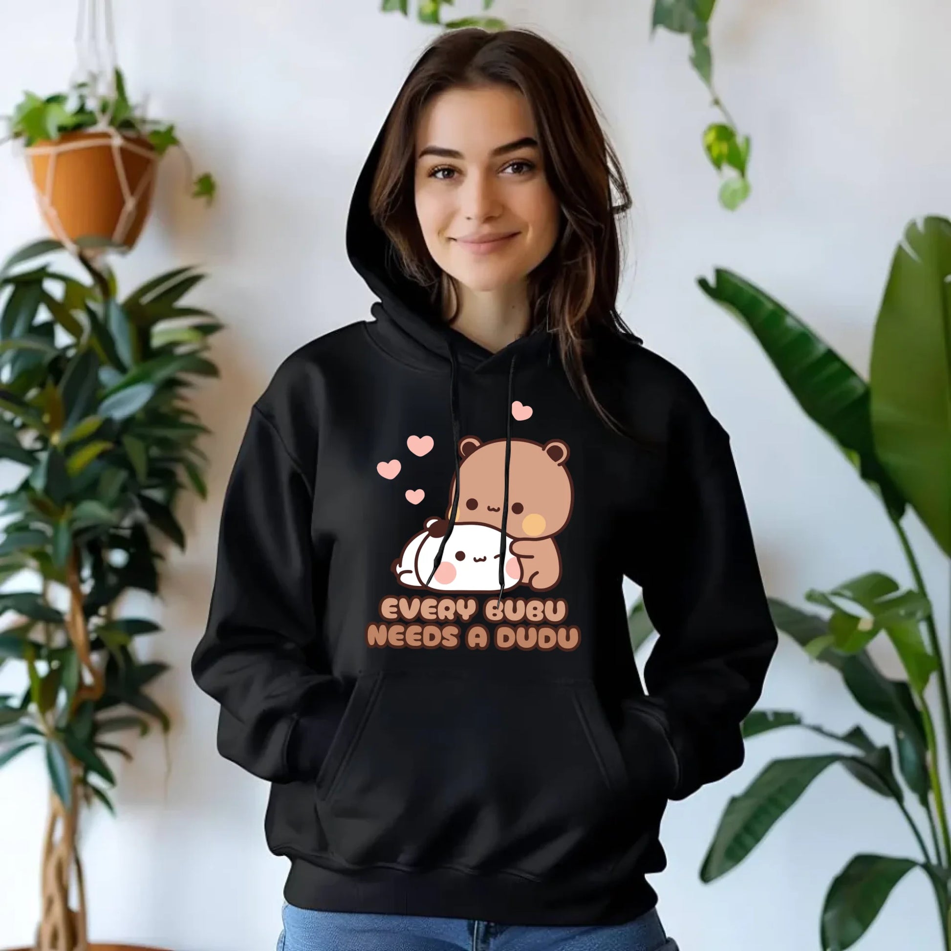 Bluza damska z kapturem - Every Bubu needs a Dudu W33 - StoryCups.pl