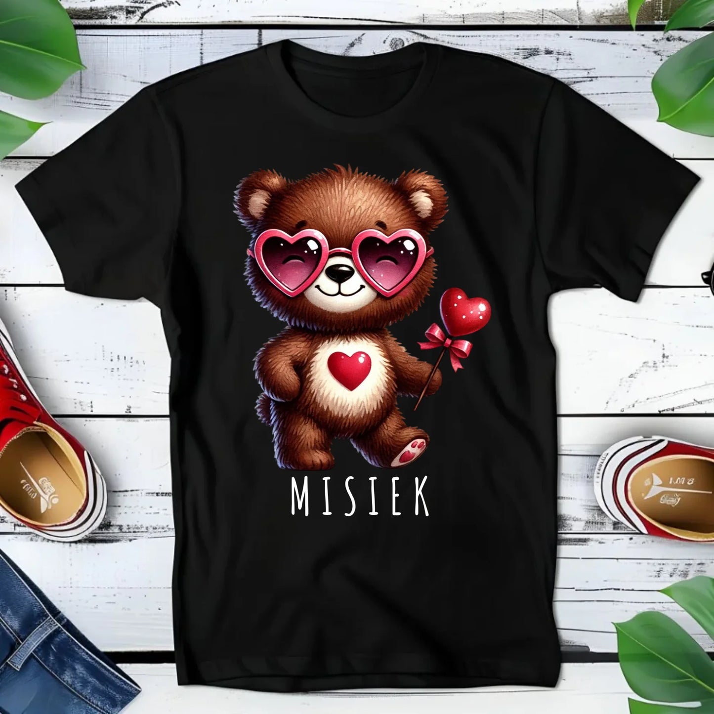Koszulka dziecięca - Misiek z sercem W34 - StoryCups.pl
