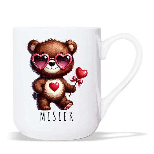 Kubek elegant - Misiek z sercem W34 - StoryCups.pl