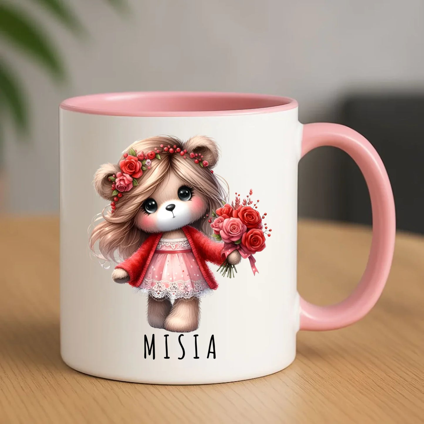 Kubek - prezent dla dziewczyny - Urocza Misia W35 - StoryCups.pl