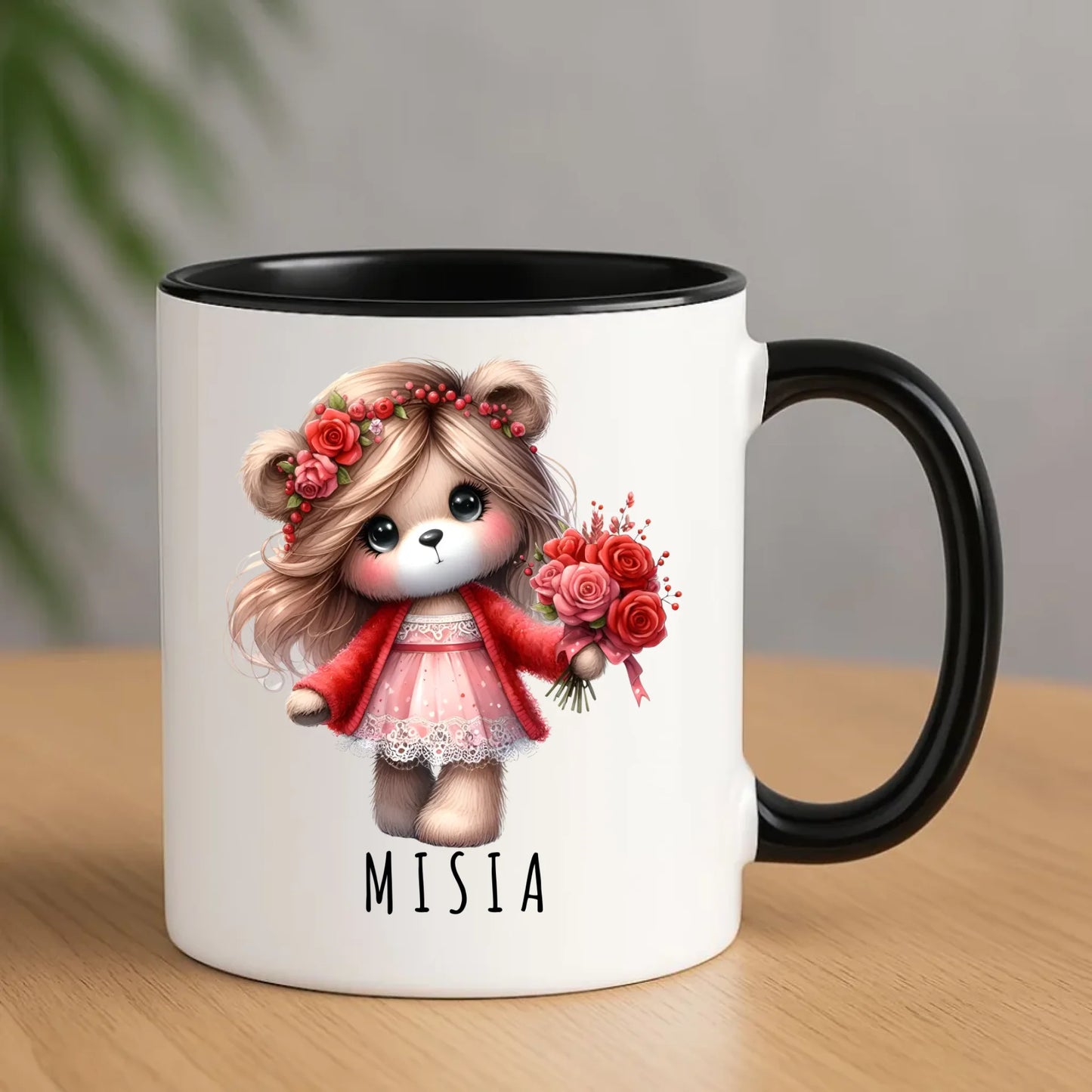 Kubek - prezent dla dziewczyny - Urocza Misia W35 - StoryCups.pl